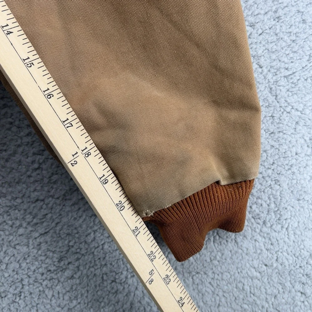 Vintage Carhartt Duck Quilt Lined Jacket Brown Mens 46 Made in USA - Picture 6 of 14